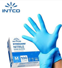 GUANTI MONOUSO IN NITRILE 100pz - INTCO