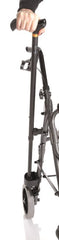 ROLLATOR PIEGHEVOLE IN ALLUMINIO VERNICIATO – 4 RUOTE – CON SEDUTA IMBOTTITA – ATLANTE