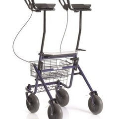 ROLLATOR PIEGHEVOLE IN ACCIAO VERNICIATO – 4 RUOTE CON APPOGGIO ANTIBRACHIALE – ERA