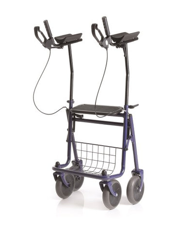 ROLLATOR PIEGHEVOLE IN ACCIAO VERNICIATO – 4 RUOTE CON APPOGGIO ANTIBRACHIALE – ERA