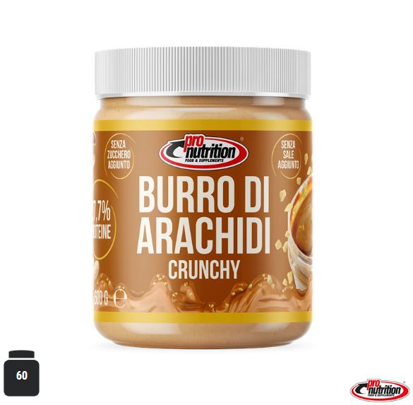 BURRO ARACHIDI CRUNCHY 600GR CONF DA 6PZ