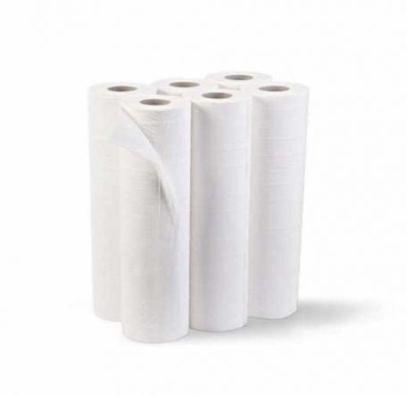 BOX 6 ROTOLI LENZUOLINI MEDICI IN PURA CELLULOSA 2 VELI MICROINCOLLATI H 60cm