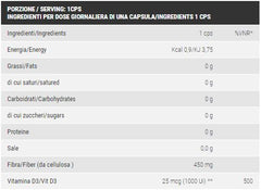 VITAMINA D3 2000UI 180 CPR PRO NUTRITION